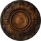 Ekena Millwork Whitman Ceiling Medallion (For Canopies up to 3 3/4"), Hand-Painted Rust, 13"OD x 1 3/8"P CM13WHRUS - alternate 1